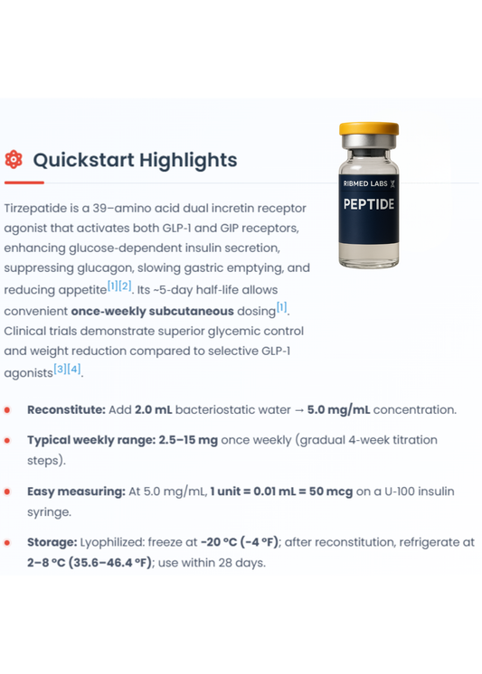Tirzepatide 10mg – RibMed Labs